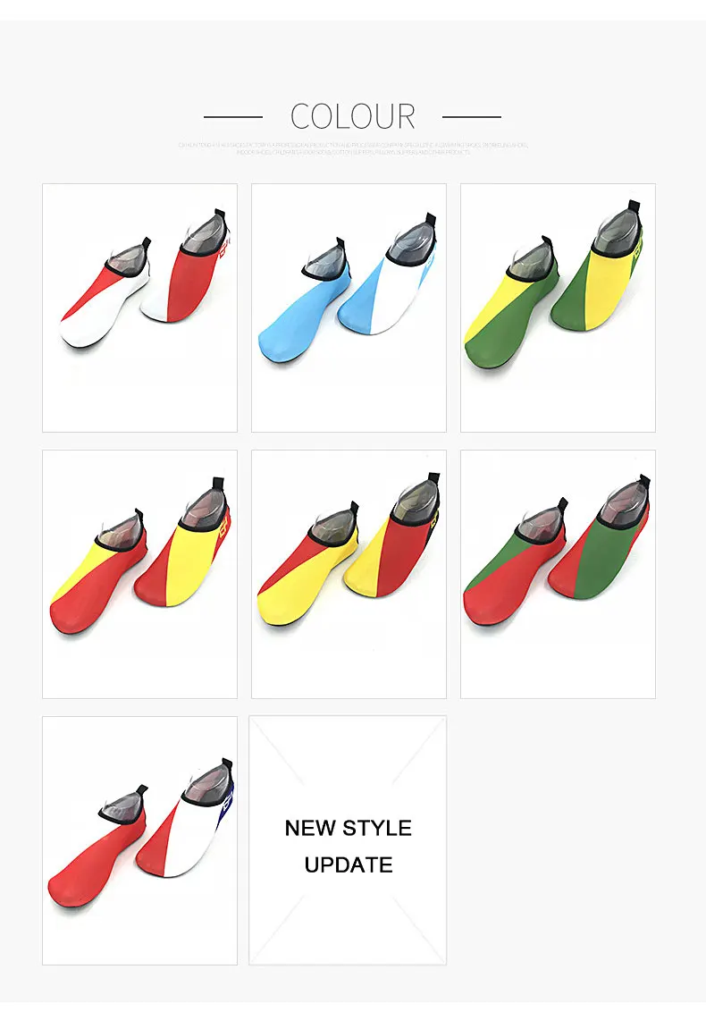 1 (14)Wading Shoes Outdoor Swimming Water Shoes Adult Unisex Flat Soft Seaside Shoes Walking Lover Sandy Beach Shoes