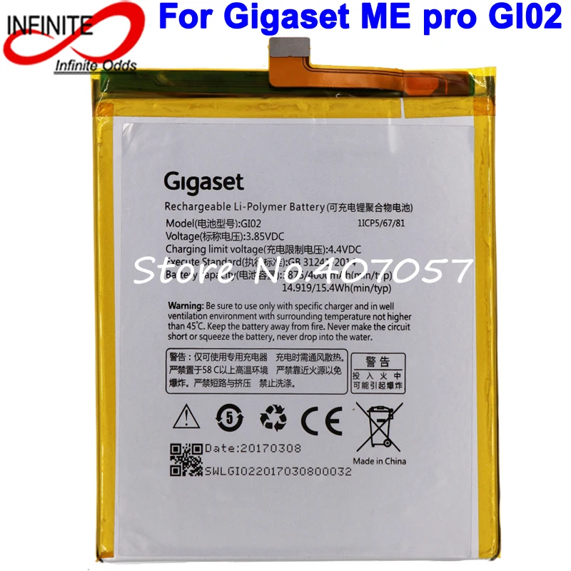 Аккумулятор для gigaset Giga ME pro GS57 6 аккумулятор GI02 4000 мАч|battery for|batteries batteries4000mah battery |