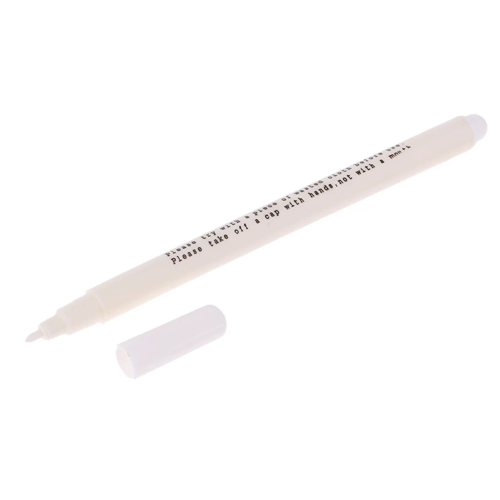 fityle 10Pcs DIY Air Erasable/Water Soluble Pen Temporary Marking for Fabric Cloth White