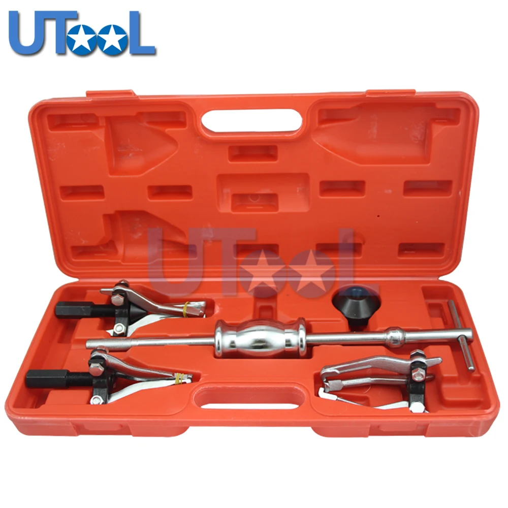 UTOOL 3 Jaw Internal External Bearing Puller Tool Set With Slide Hammer