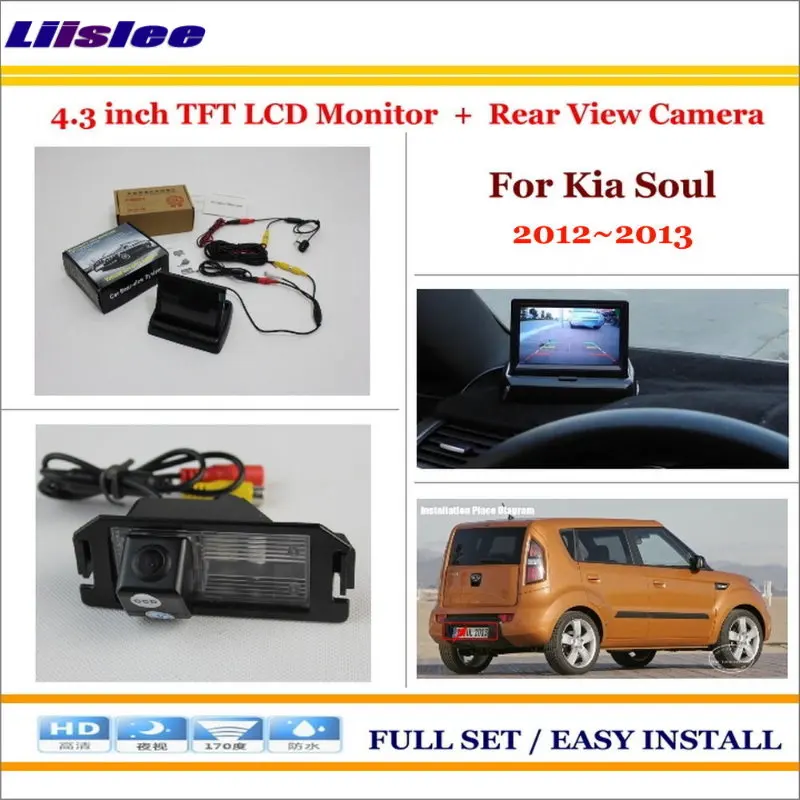 Автомобильная камера заднего вида для Kia Soul 2012-2013 цветной ЖК-монитор 4 3 дюйма