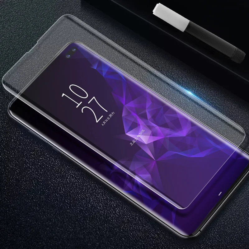 S10 5D полное клеевое Защитное стекло для экрана с УФ-жидкостью клейкое Samsung Galaxy S9 S8