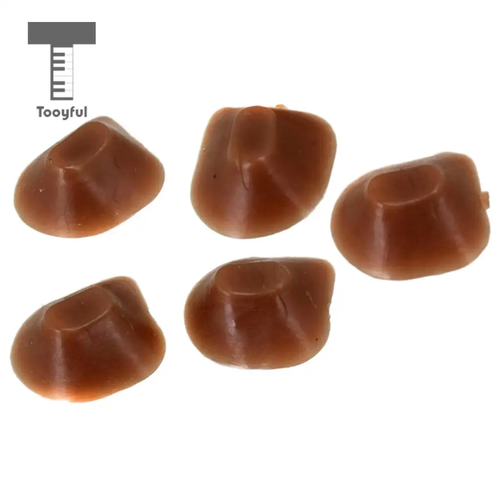 5Pcs Large Size Flute Trill Key Bumper Cork Flute Parts Silicone Band Music Accessories Replacement