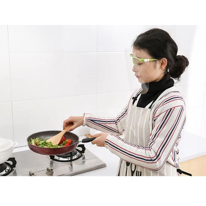 Пыленепроницаемая маска для лица маслостойкая маска инструмент для приготовления пищи Защита лица прозрачный материал кухонные аксессуары