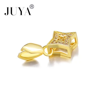 

Fashion Jewelry Vintage Zircon Star Floating Charms For Jewelry Making Handcraft Copper Micro Pave Clasps Wholesale Pendants