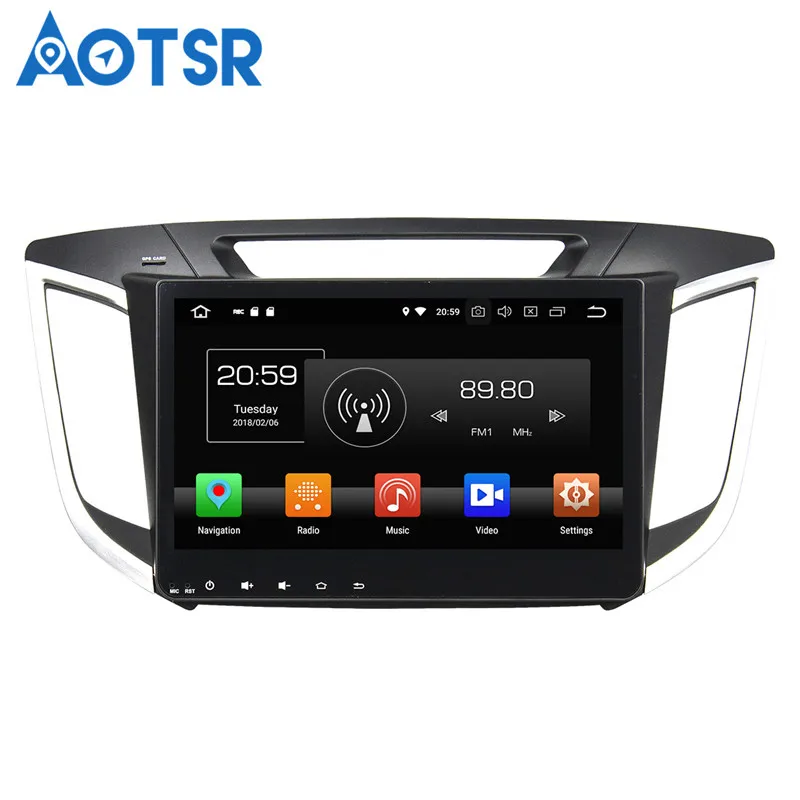 Top Aotsr Android 8.0 7.1 GPS navigation Car DVD Player For Hyundai IX 25 2014-2015 multimedia radio recorder 2 DIN 4GB+32GB 5