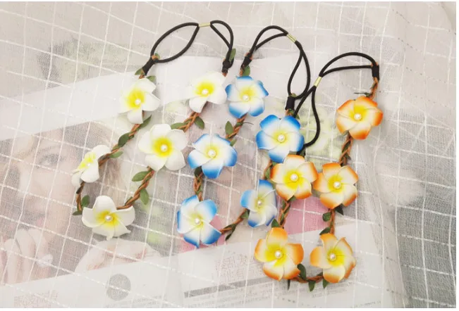 HappyKiss пляжные аксессуары frangipani плетеная лента из ротанга венок для волос