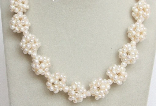 

HOT SELL - S1965 18" 17mm white Freshwater pearls beads ball necklace -Top quality free shipping