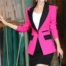 CHUQING 2019 Korean Version of the Spring New Work Suit Female Jacket Slim Long-sleeved Single Buckle Female Suit