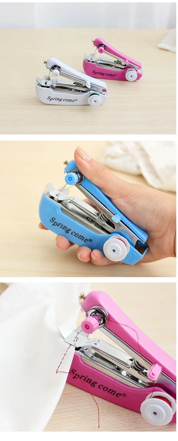 High Quality Handheld Household Mini Sewing Machine Useful Portable Needlework Cordless Mini Hand-Held Sewing Machine_8