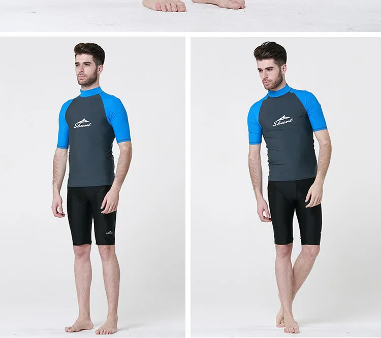 Dive Skin Men Surfing Tops Women Wetsuits Rowing Boats Rash Guards Surfing& Beach T-shirts Swim Suits Body Suits Swimming Shirt