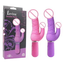 Aphrodisia Sex Toy For Woman Double Penis Vibrator Silicone Vibrating Dildo Anal Sex Toys 30 Speed Realistic Dildos Sex Products