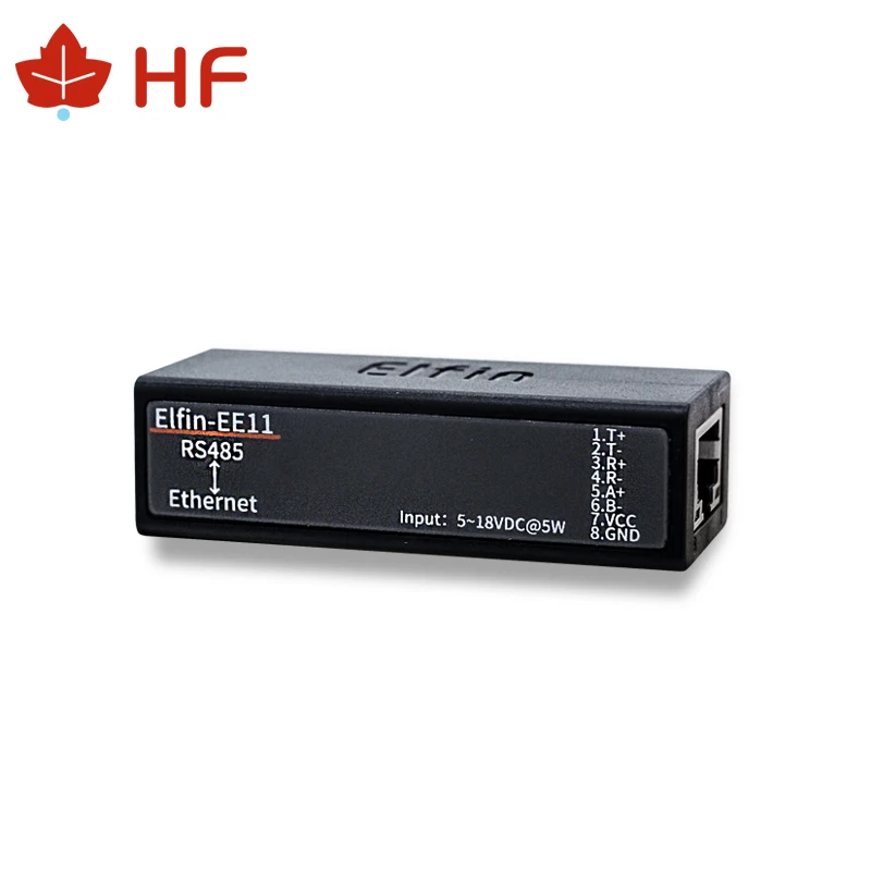 HF Elfin EE11 MINI RS485 последовательный сервер для Ethernet Modbus TCP HTTP RJ45 конвертер со встроенным веб-сервер