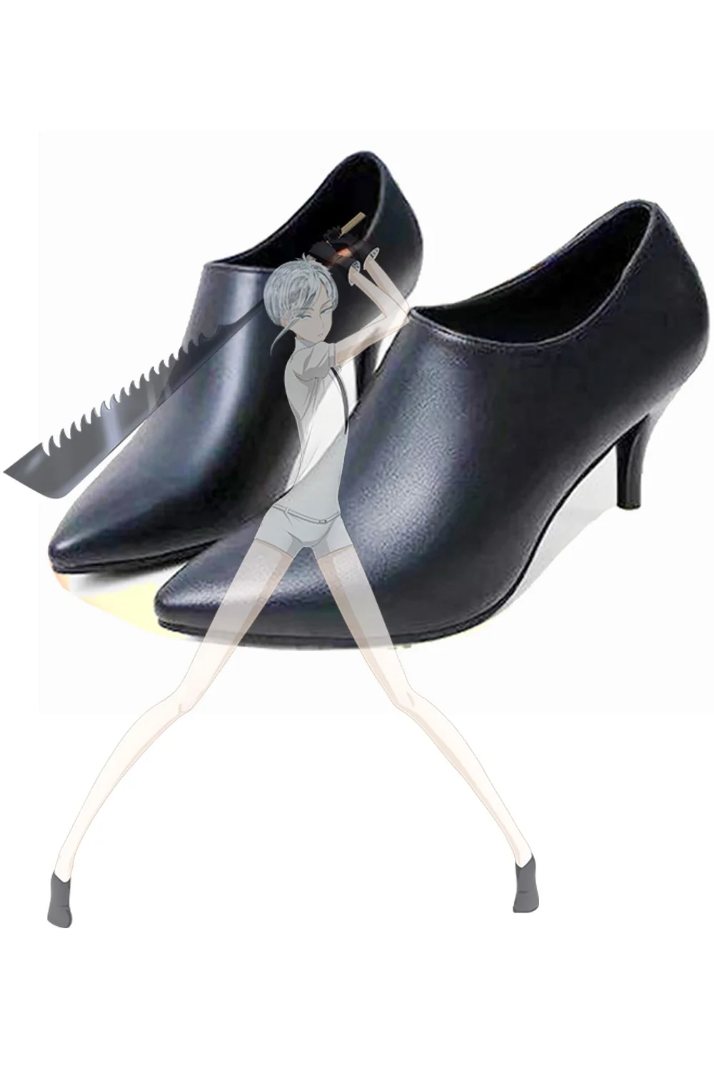 

Anime Houseki no Kuni Gems Antarcticite High Heel Cosplay Shoes Custom Made