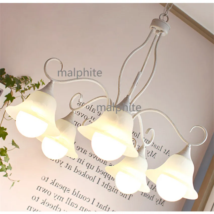 JAXLONG пастырской Стекло подвесной светильник Гостиная Спальня Hanglamp современный дом De освещение подвесные светильники Кухня светодиодный