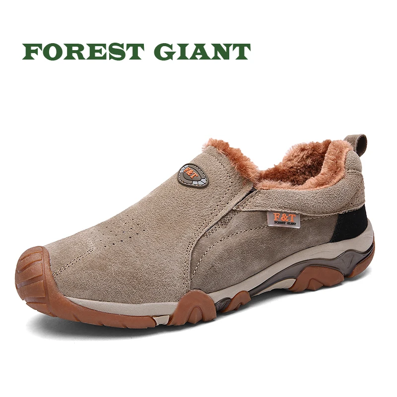 

FOREST GIANT Winter Men Warm Fur Casual Shoes Fashion Male Lightweight Warm Comfortable Casual Shoes Fashion Flat Sneakers 8879W