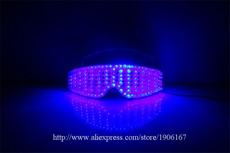 Blue led luminous party glasses10