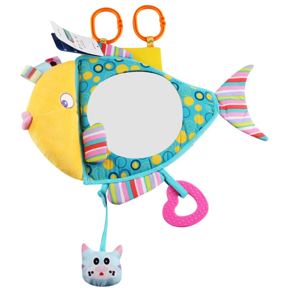 Горячая детская игрушка, мягкие плюшевые детские погремушки, детское автомобильное сиденье, зеркало в форме рыбы, детская коляска