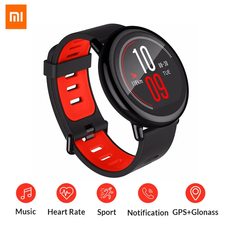 

Original Xiaomi Huami Amazfit Watch Pace Bluetooth 4.0 Sports Smart Strap Ceramic Smartwatch Heart Rate Monitor English Spanish