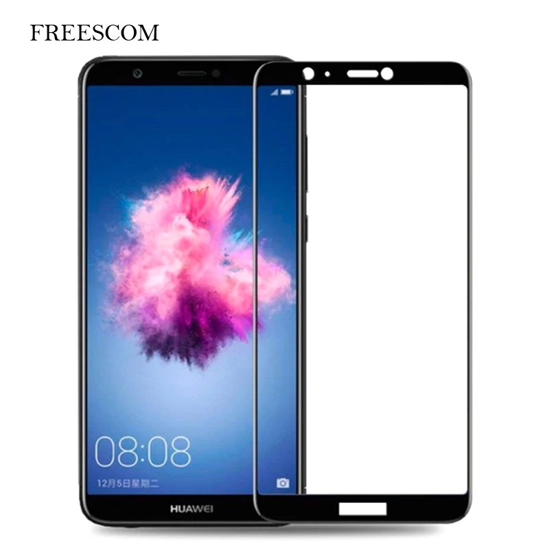 

1Pcs Full Tempered Glass For Huawei P Smart Psmart FIG LX1 L21 Screen Protector On P Smart Plus Cover Transparent Film Case