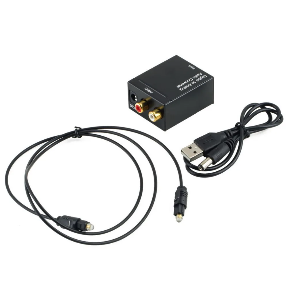 

Digital Analog converter Adapter RCA Cable Optical Coaxial Toslink Digital to Analog Signal Audio Connector For all country
