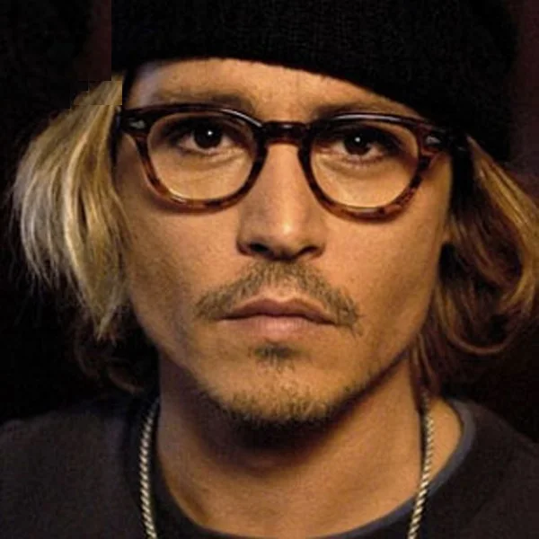 Johnny Depp Gaya Kacamata Pria Retro Vintage Kacamata Wanita Optical  Glasses Frame Lensa Hitam Frame|Wanita Eyewear Frame| - AliExpress