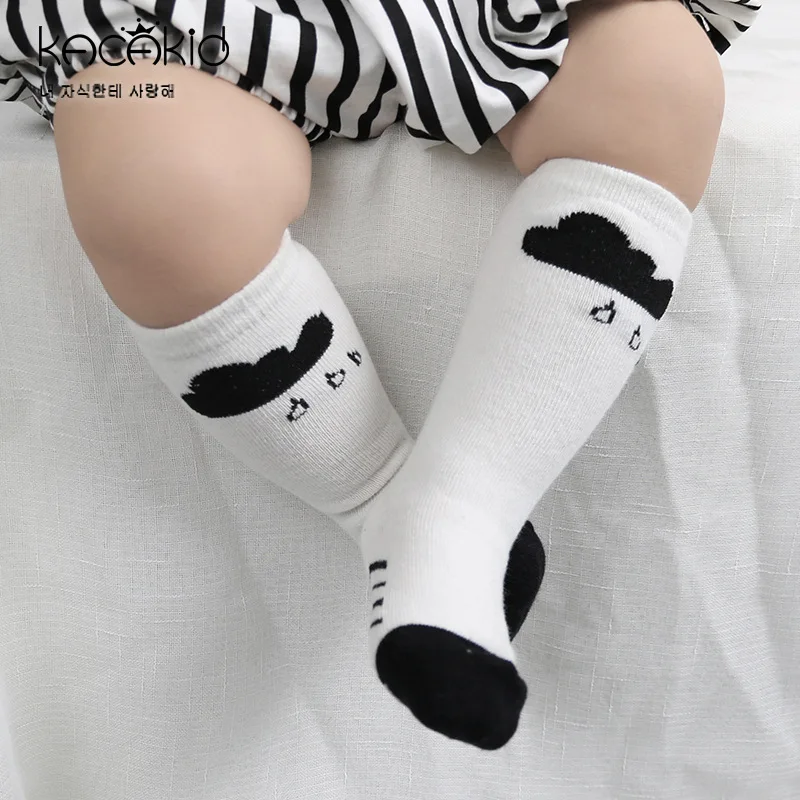 

Kacakid 10 Pairs/Set Baby Socks Bobo Choses Cloud Pattern Children Kids Boys Girls Cotton Knee High Socks Anti Slip Socks