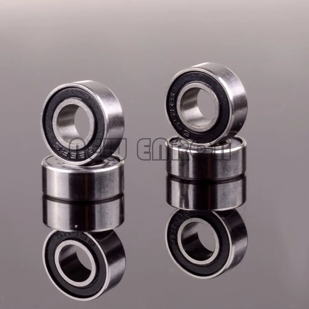 

NEW ENRON 4P 6x13x5mm 686RS 686-2RS Black Rubber Sealed Ball Bearing 6*13*5 MM