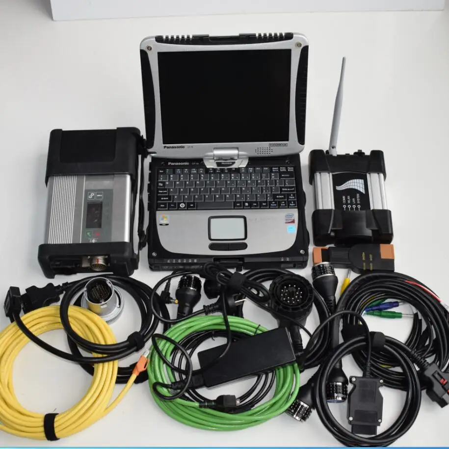  Super Für BMW ICOM Nächsten WIFI Diagnose Werkzeug und MB Star C5 mit cf-19 pc installiert gut mit 
