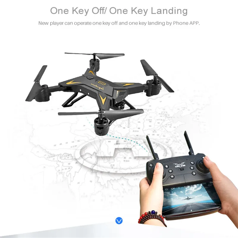 KY601S складной карманный Дрон для селфи с 1080 P Камера Wi Fi FPV Quadcopter KY601