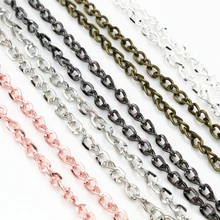 5 шт./лот, 5*4 мм, длина 70 см(27,5 дюйма), 6 цветов, покрытые колье ручной работы, соединитель для подвесок, камея, кабошон, основа и лоток