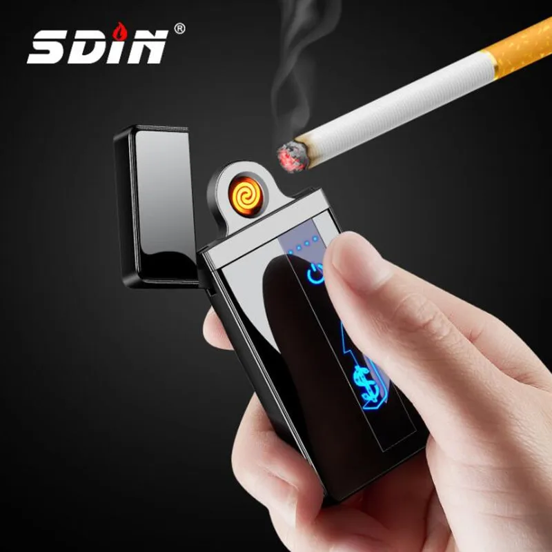 New USB charging electronic cigarette lighter Touch senstive Switch
