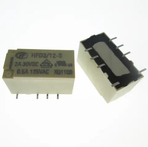 Novidades Telecomunicações Relé Hfd3 – 12-s Hfd312s Hfd3-12-s Hfd3-12v-s 12vdc Dc12v 2a 125vac Sop8 Hot 12 v