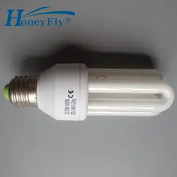 HoneyFly AC220-240V 15 W/20 W E27 3U труба энергоэкономичная лампа U Форма флуоресцентная лампочка домашнего освещения