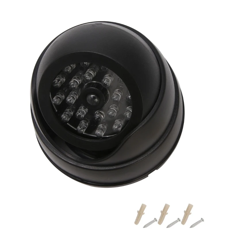 

Dummy Imitation Dome CCTV Security Camera False IR 20 LEDs Flashing Red Light