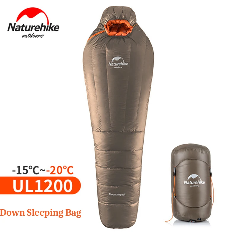 Get  NatureHike Mummy Sleeping Bag Ultralight Outdoor Camping Adult Sleep Bag With Compression Sack Warm