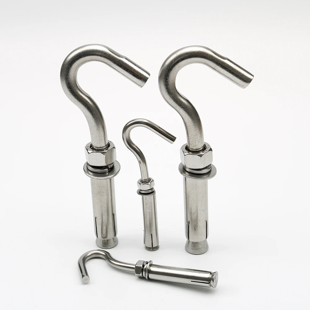

5 Pcs M6 M8 M10 M12 Expansion Screws Hooks Thread Sleeve Anchor Expanding Hook Free Shipping