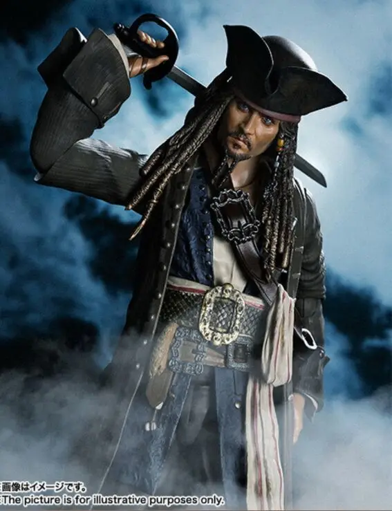 

Figura di azione Pirati dei caraibi capitano Jack Sparrow SHF giocattolo