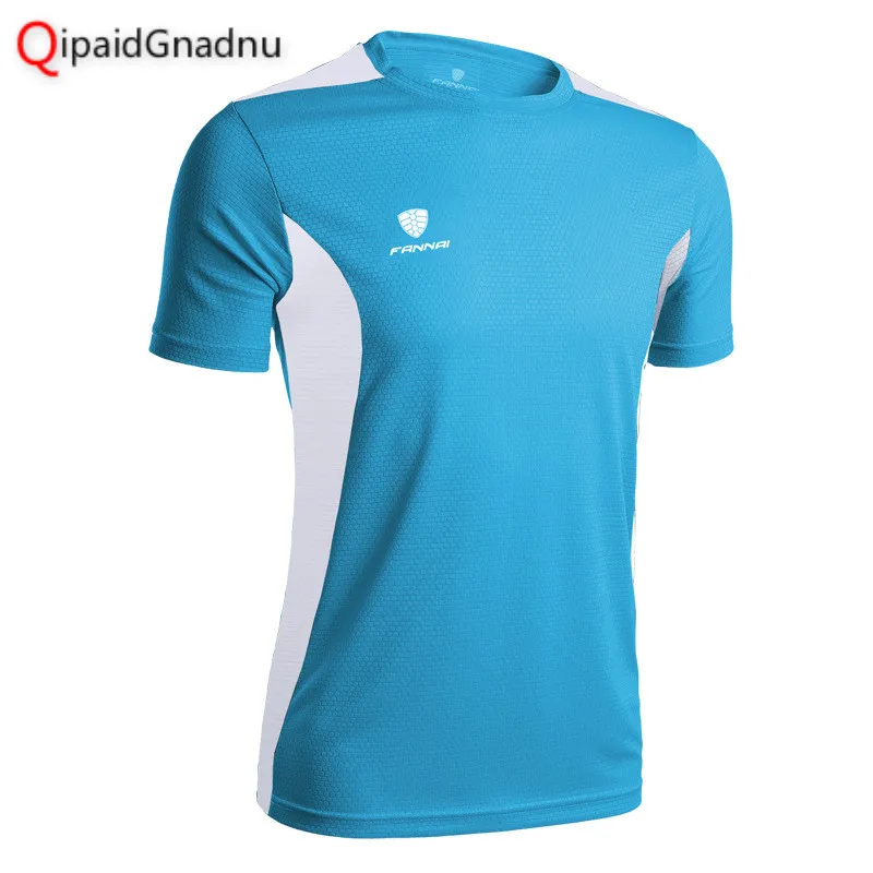 

2019 Men's Sport Running Shirt Quick Dry Short Sleeve Basketball Soccer Training T Shirt Fitness Men Gym Clothing Boy Top Tee