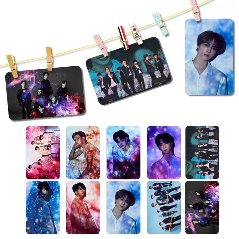 

10Pcs/Set GOT7 LOVE LOOP New Album PVC Crystal Card Stickers For Bus Student Card