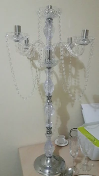 

crystal tableware centerpieces floral acrylic mental stand for wedding