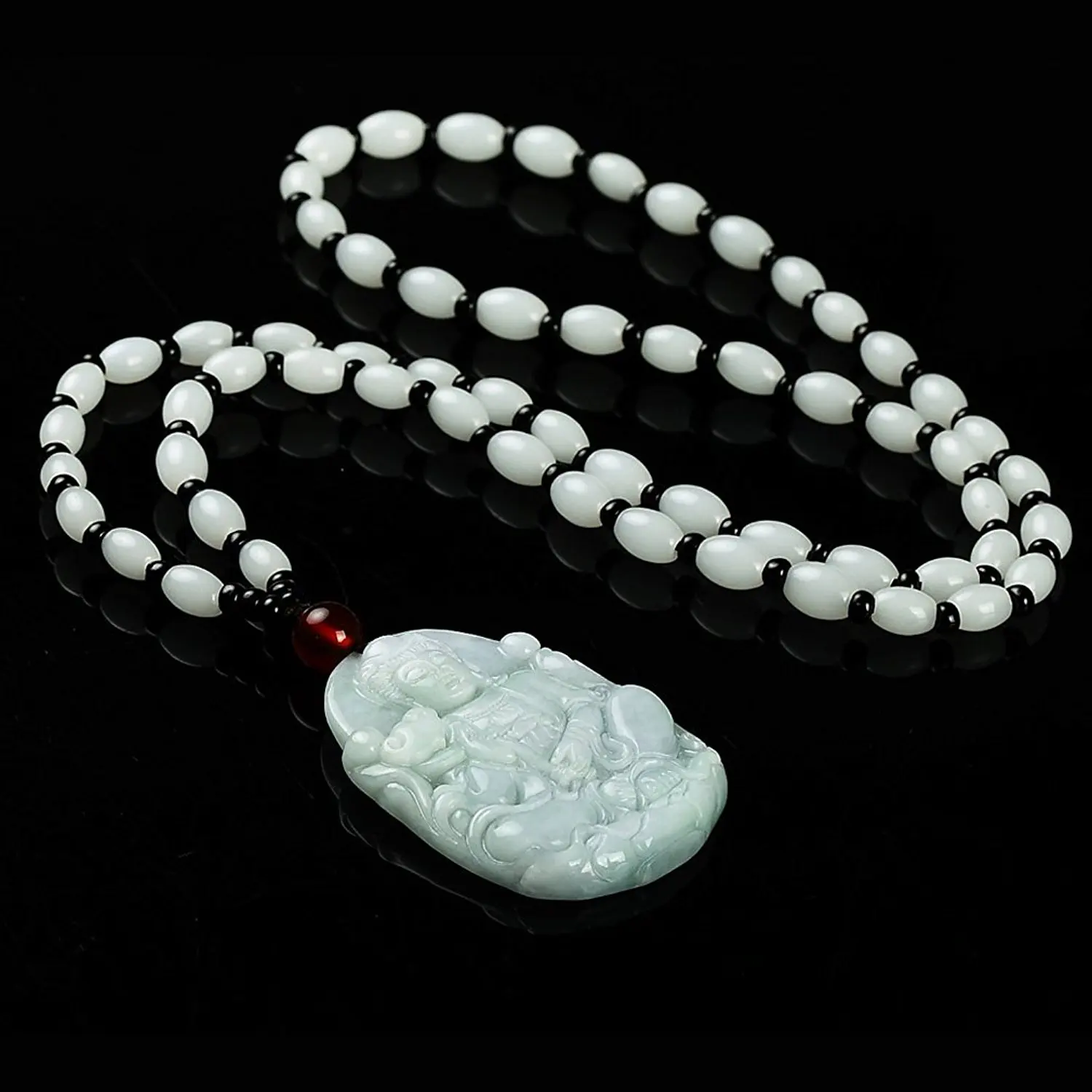 Koraba ювелирные изделия c1lint Jadeite сертификат класса А нефрит Гуань Инь Богиня