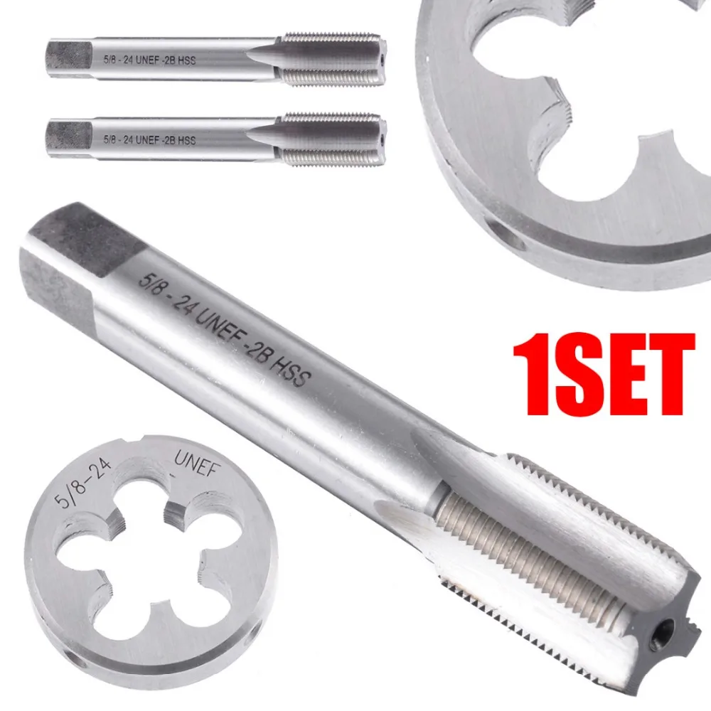 1/228 UNEF 5/824 UNEF Hand Tap Round Die Cut HSS Right Hand Tapping