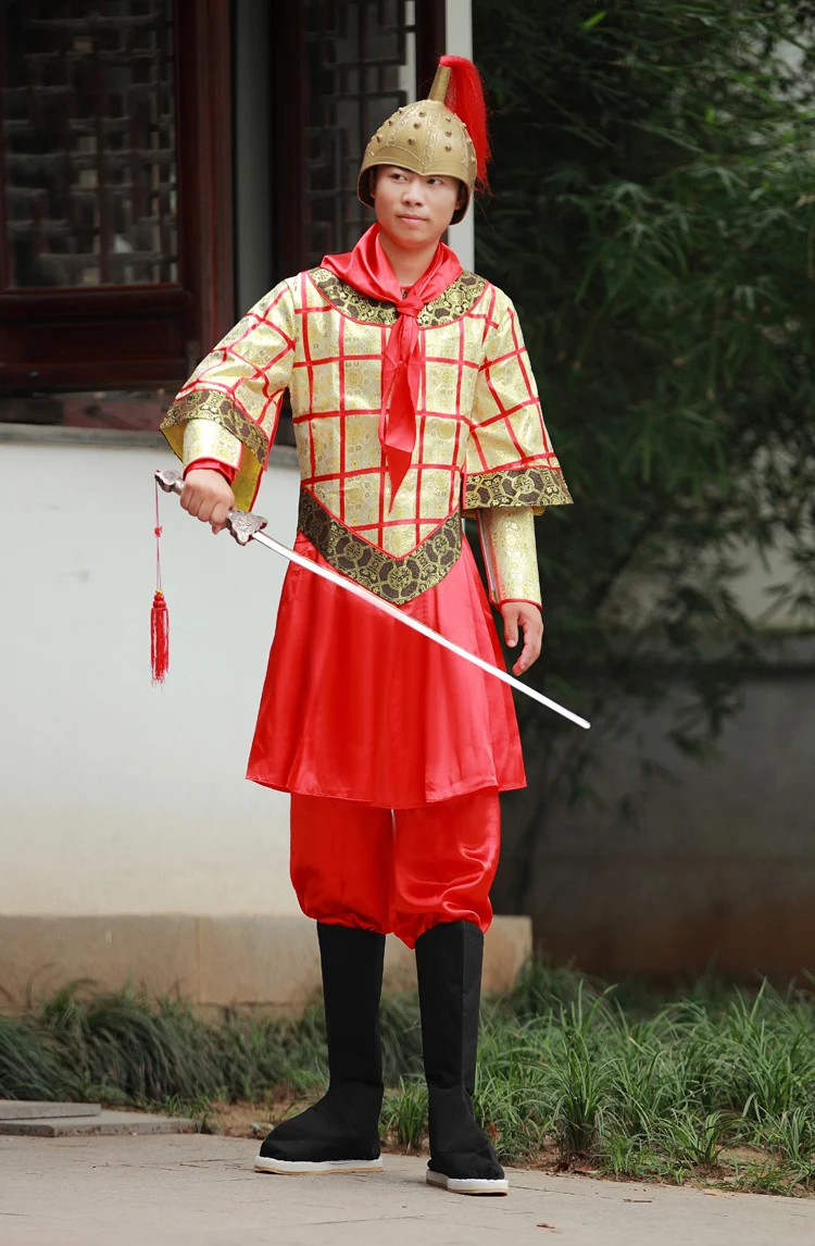 Высококачественный костюм мягкая Броня вообще одежда Qin солдаты древних костюм божественной войска по убыванию небес Косплей