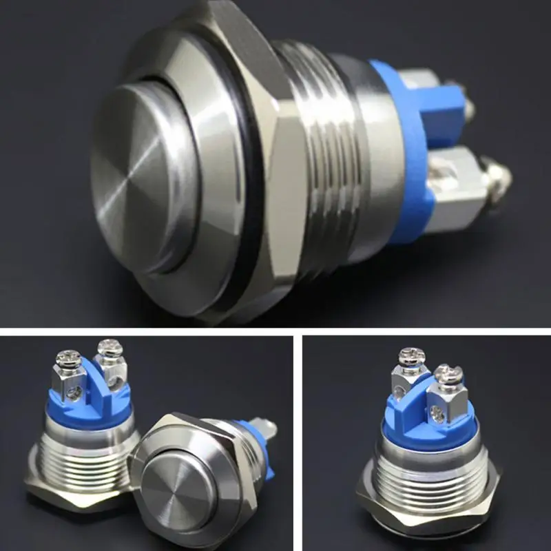 

16mm Water Proof Starter Switch Stainless Steel Momentary Button