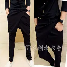 Новая мужская одежда GD стилист волос Модные шаровары брюки тонкие повседневные свободные брюки танцевальные Большие размеры костюмы 27-44