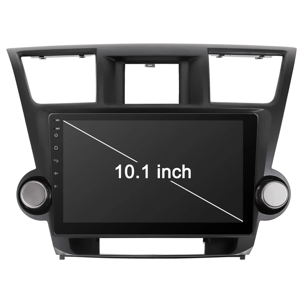 Sale 10.2" IPS 1 Din Car Radio Player Android 9.0 for Toyota Highlander 2009 2010 2011 2012 Navigation HDMI MP3 64GB ROM unit dsp IPS 3