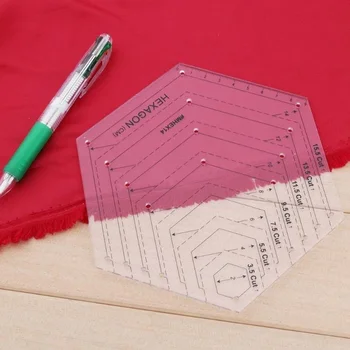 

4Pcs/Set Patchwork Quilting Template Ruler Kit Stencil Diamond Grade Ruler P7Ding