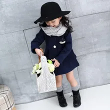 

2017 Autumn Baby Girls Jackets Little Penguin Single Breasted Child Coat Girl Jackets Bow Clothes Outerwear