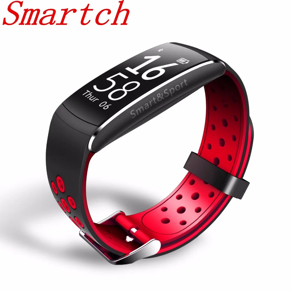 

Smartch Q8 Smart Bracelet Heart Rate Monitor Fitness Tracker Bluetooth Wristband IP68 Waterproof Monitor Sport for And